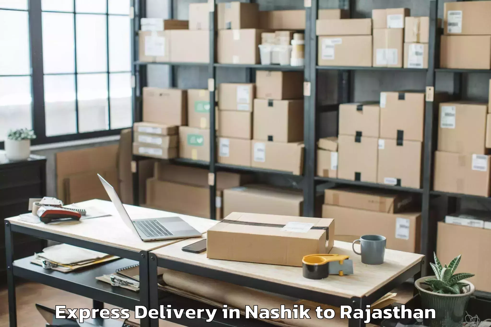 Professional Nashik to Shri Jagdishprasad Jhabrmal Ti Express Delivery